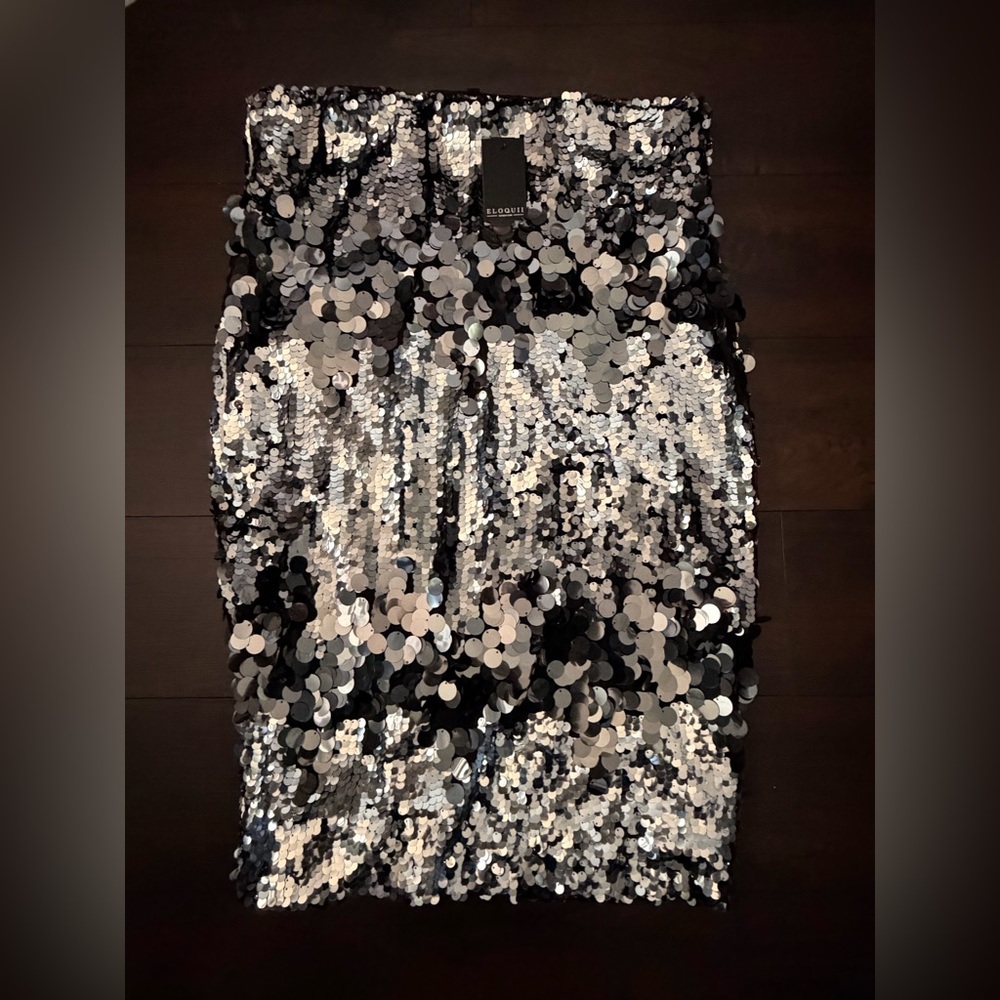 ELOQUII Sequin Skirt